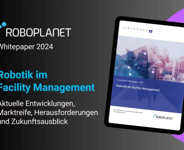Grafik des RoboPlanet und Lünendonk Whitepapers "Robotik im Facility Management"