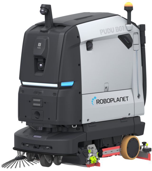 Reinigungsroboter BG1 Pro von RoboPlanet für Industrie und Gewerbe als Freistellerbild zugeschnitten