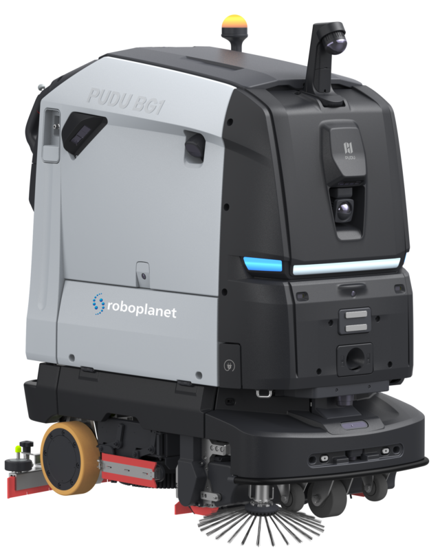 Reinigungsroboter BG1 Pro von RoboPlanet für Industrie und Gewerbe als Freistellerbild zugeschnitten